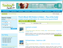 Tablet Screenshot of dubaihotelsbooking24.com
